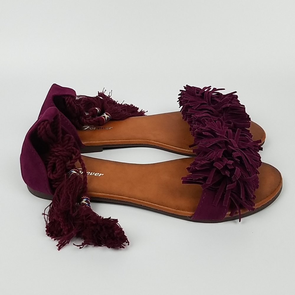 BOHO FRINGE SANDALS - Picture 3 of 8